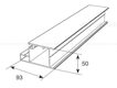 Профиль алюм. рамы основной нестандартный цвет