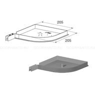 Крышка боковая RK205R полукруглая